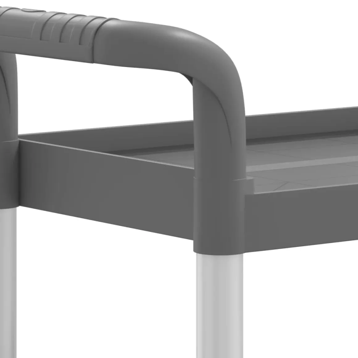 Carrito Watutu 3 niveles aluminio 72x77x34 cm