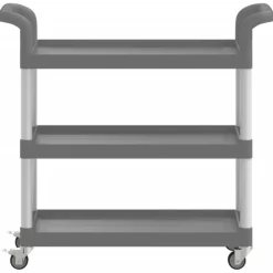 Carrito Watutu 3 niveles aluminio 72x77x34 cm