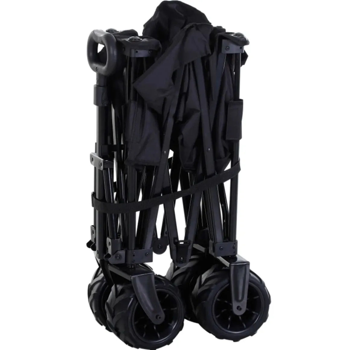 Carro multifuncional Outsunny 4 ruedas plegable negro 61-91x55x108 cm