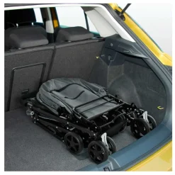 Carro para mascotas PawHut con toldo ajustable + cesta gris 95x52x76,5 cm