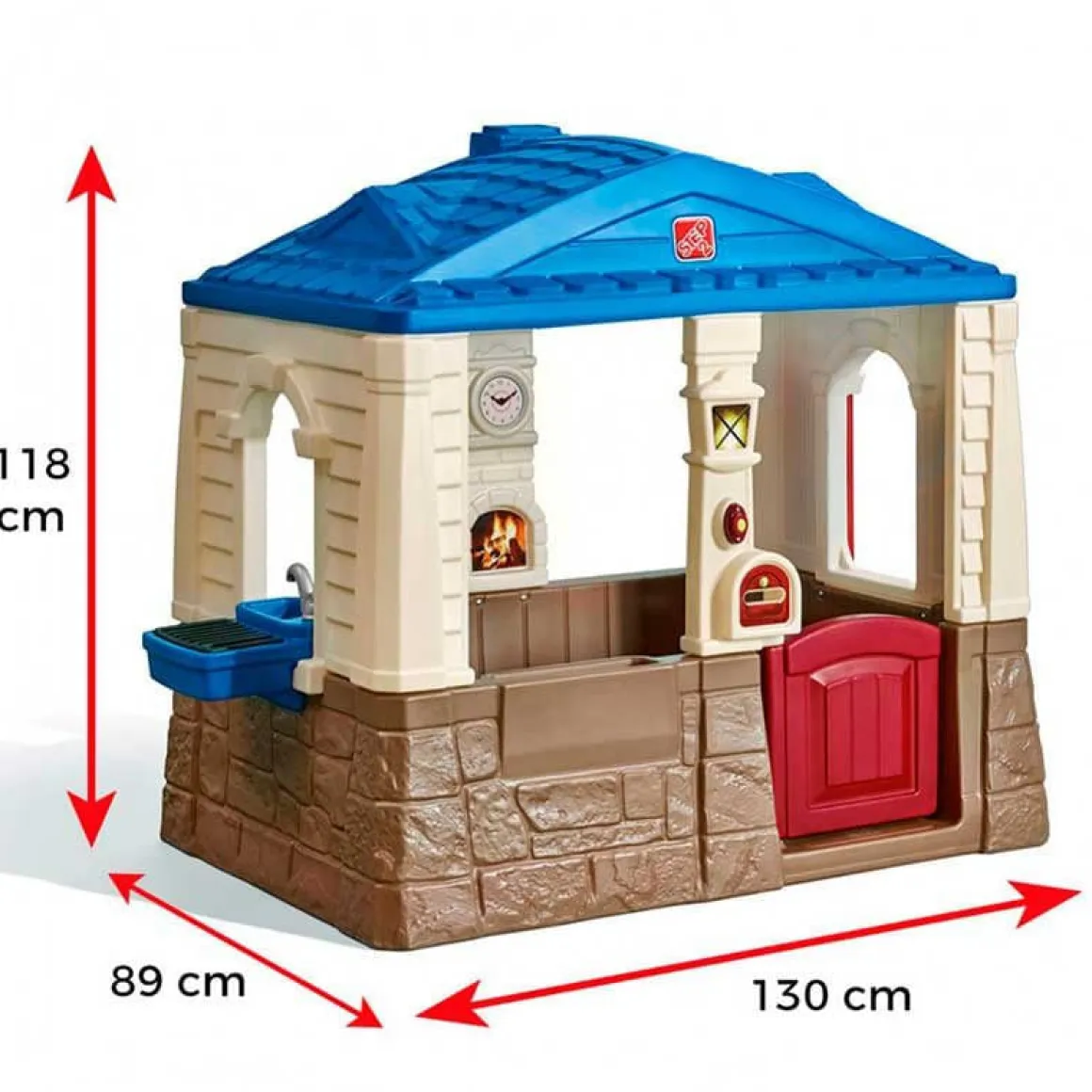 Casa De Campo Infantil Neat Tidy Cottage Cb Toys 18m Azul Marron 118 130 89 Cm