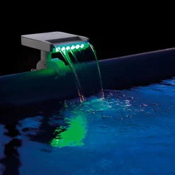 Cascada para piscina Intex con luces LED multicolor 3596/2974 L/h blanco