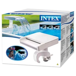 Cascada para piscina Intex con luces LED multicolor 3596/2974 L/h blanco