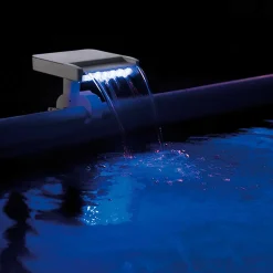 Cascada para piscina Intex con luces LED multicolor 3596/2974 L/h blanco