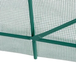Caseta invernadero Outsunny con puerta+ventanas verde 198x245x200 cm