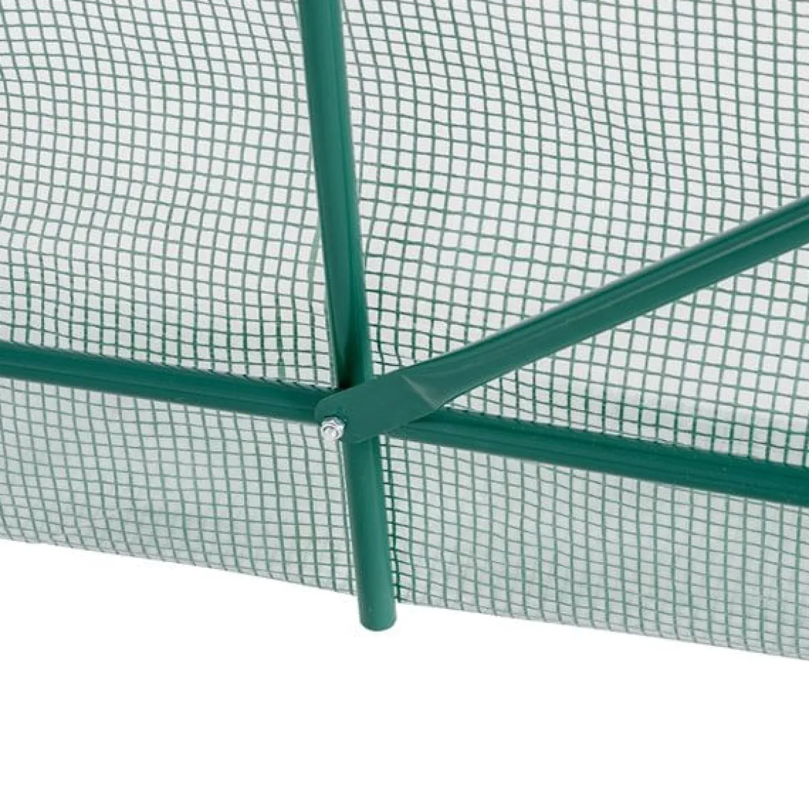 Caseta invernadero Outsunny con puerta+ventanas verde 198x245x200 cm