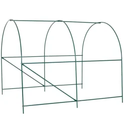 Caseta invernadero Outsunny con puerta+ventanas verde 198x245x200 cm