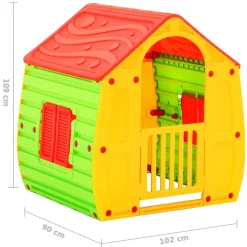 Casita de juegos infantil +10 meses multicolor 109x102x90 cm