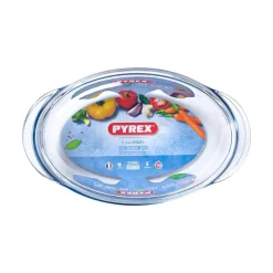 Cazuela Classis Vidrio Pyrex 4,1L ovalada con tapa 10x20x33 cm