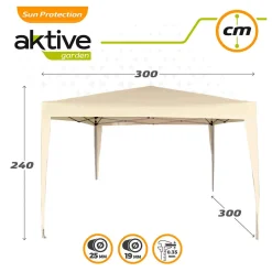Cenador plegable Aktive 240x300x300 cm