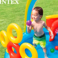 Centro de juegos hinchable Intex 2 piscinas con tobogán +2A multicolor 135x193x297 cm