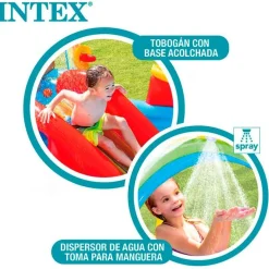 Centro de juegos hinchable Intex 2 piscinas con tobogán +2A multicolor 135x193x297 cm