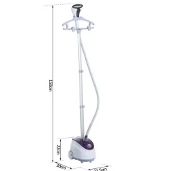 Centro de plachado vertical Homcom 1800W 1,8L 11 niveles de temperatura
