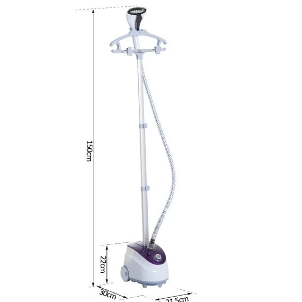 Centro de plachado vertical Homcom 1800W 1,8L 11 niveles de temperatura
