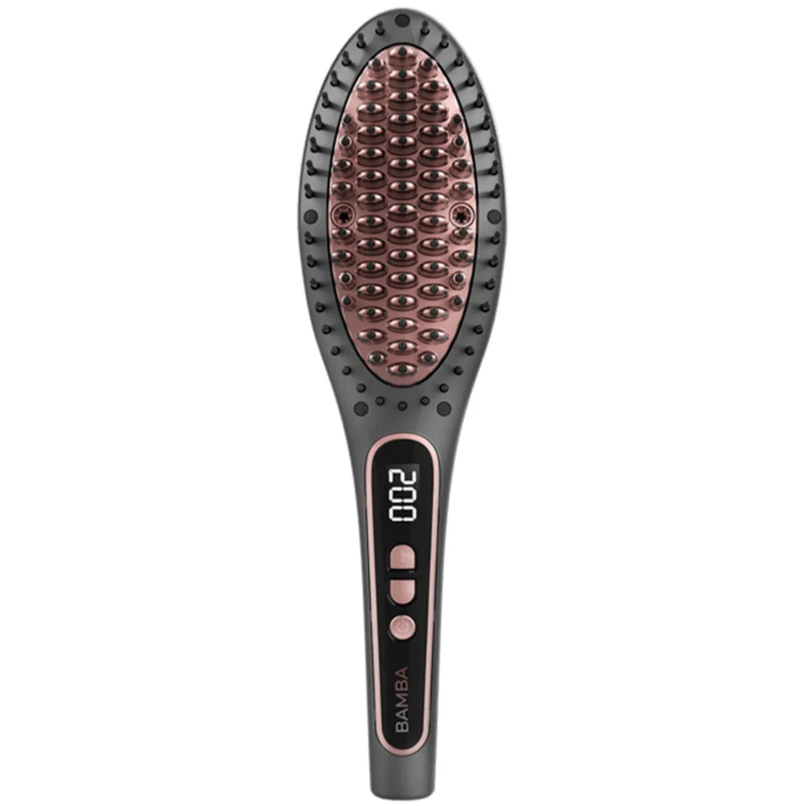 Cepillo alisador Cecotec Bamba InstantCare Smooth Brush cerámica con extracto de aguacate plata