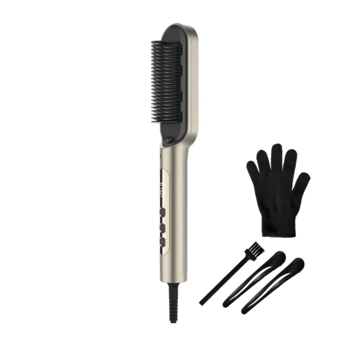 Cepillo alisador Cecotec InstantCare Lisse IonTech 9 temperaturas revestimiento cerámico beige