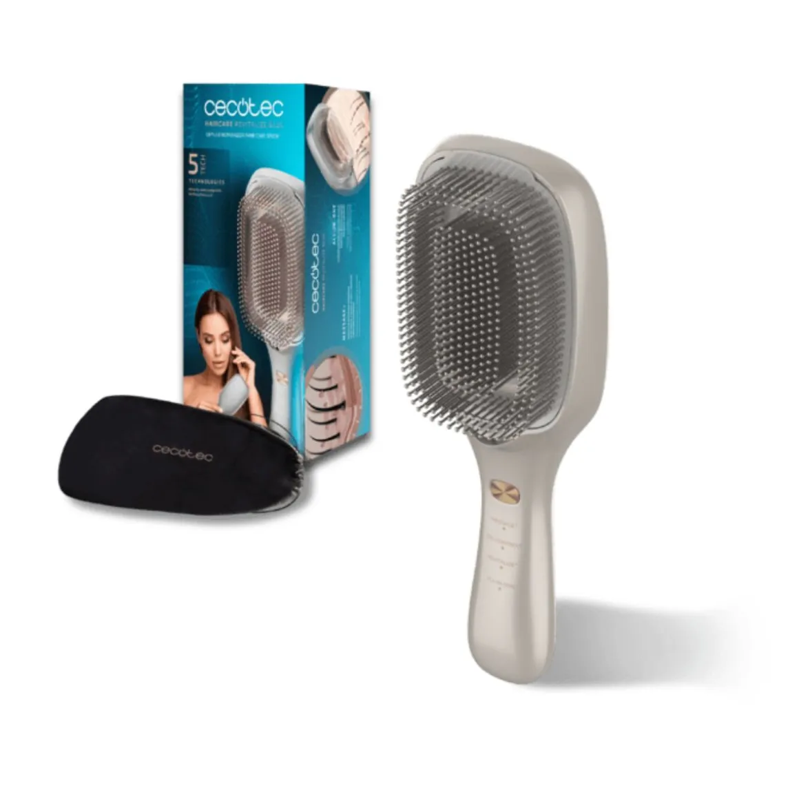 Cepillo Cecotec HairCare Revitalize 5 en 1 gris