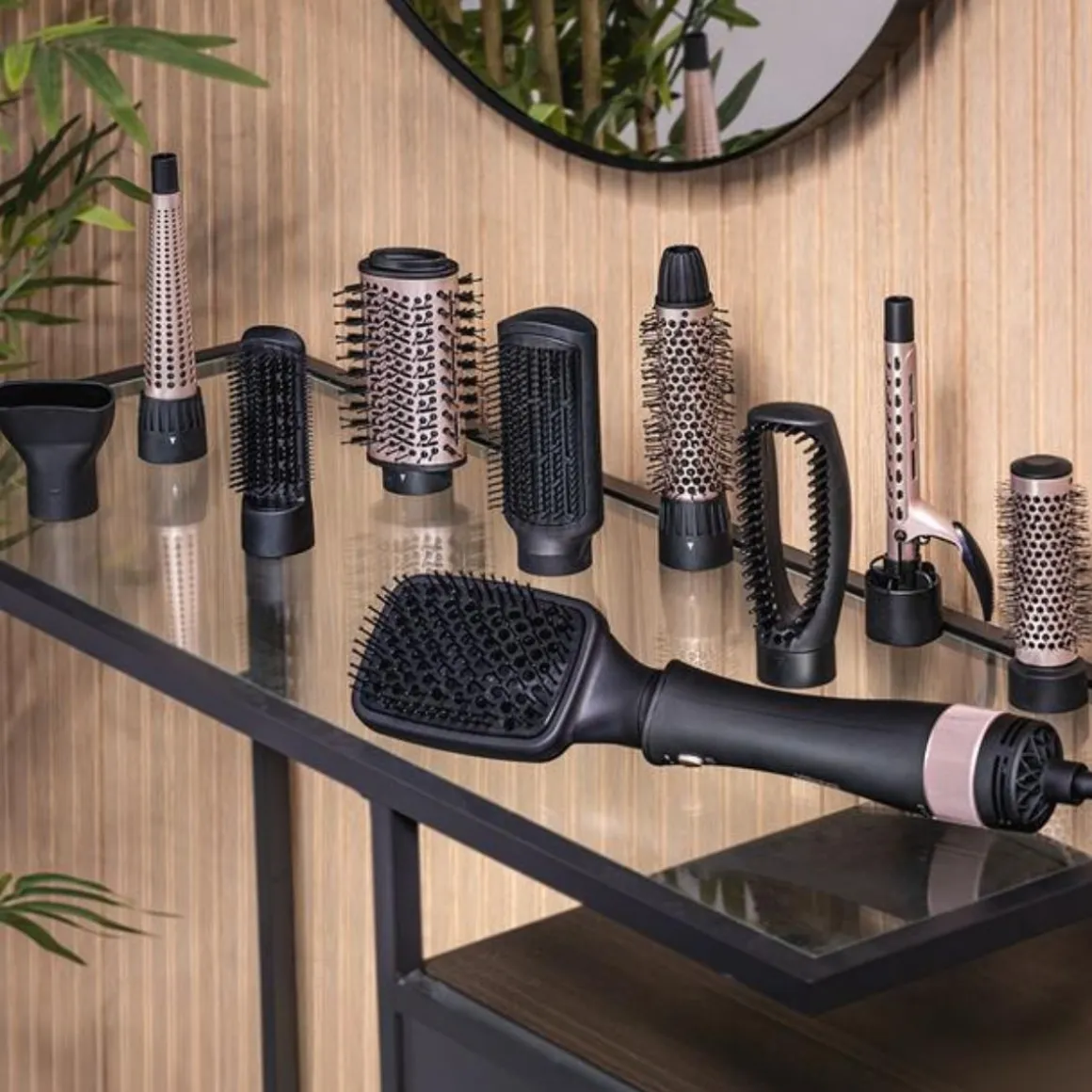 Cepillo de aire Cecotec Bamba CeramicCare 10in1 Styler 3 temperaturas 2 velocidades negro
