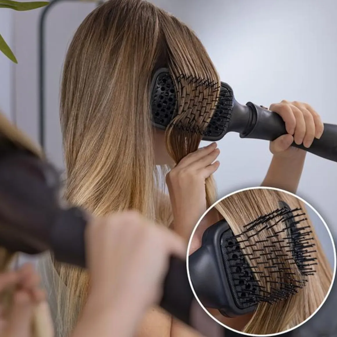Cepillo de aire Cecotec Bamba CeramicCare 10in1 Styler 3 temperaturas 2 velocidades negro