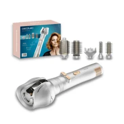 Cepillo de aire Cecotec CeramicCare 6in1 Gyro 1100W rotativo 6 cabezales gris
