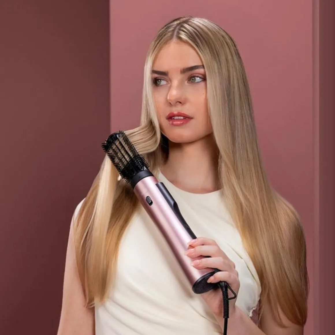 Cepillo de aire Cecotec CeramicCare 10in1 AirBrush 1200W 3 modos con accesorios
