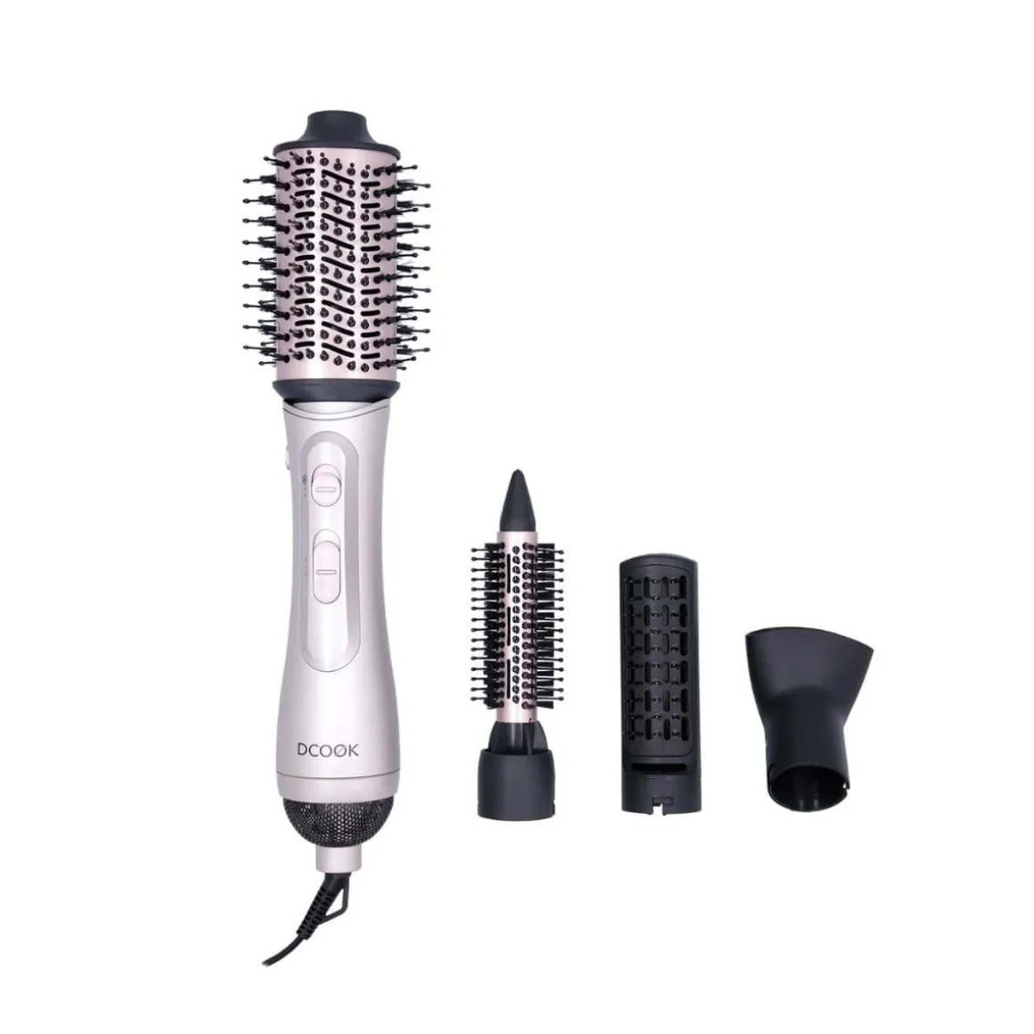 Cepillo de aire Gallery Dcook 1000W 2 velocidades con 4 accesorios gris