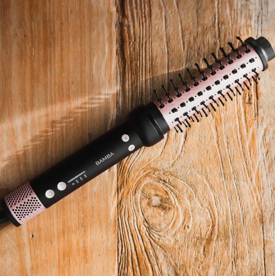 Cepillo eléctrico Cecotec Bamba InstantCare Curly AirFlow cerámico temperatura regulable negro