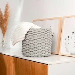 Cesta multiusos MOA Vinthera gris Ø21x23 cm