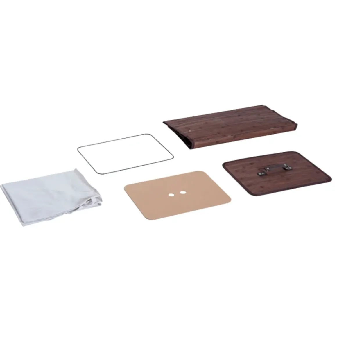 Cesto para ropa sucia Homcom plegable con tapa 70L bambú marrón 60x40x30 cm