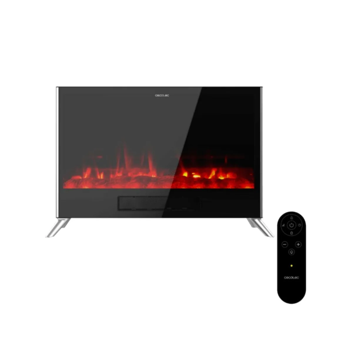 Chimenea eléctrica Cecotec ReadyWarm 7500 3in1 Total Flames 2000W 2 modos negro
