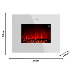 Chimenea Eléctrica Readywarm Curved Flames Connected