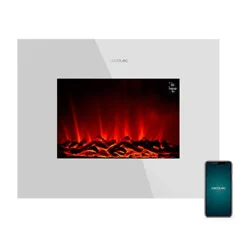 Chimenea Eléctrica Readywarm Curved Flames Connected