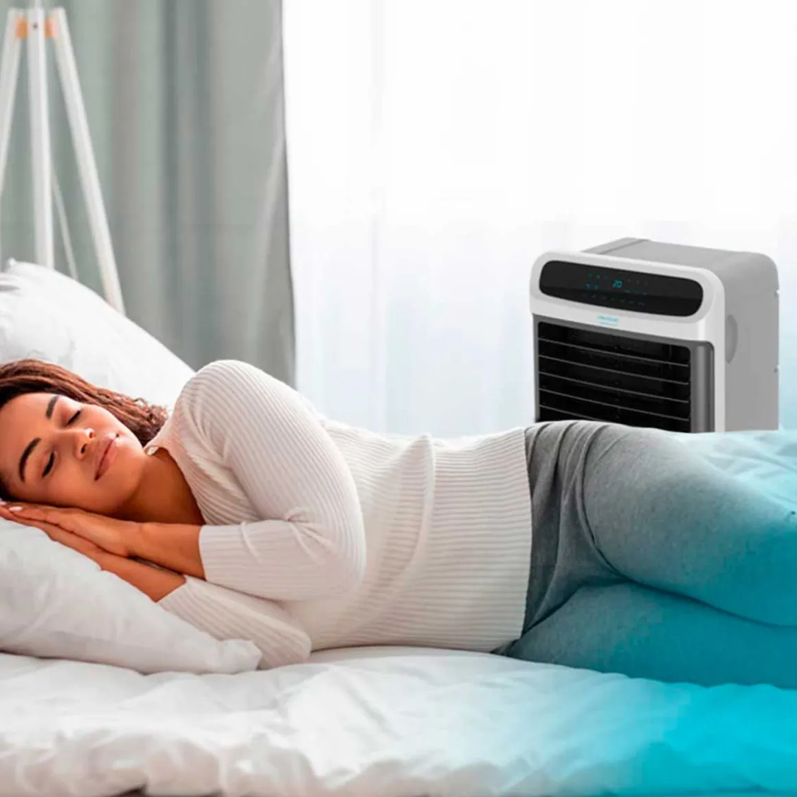 Climatizador de aire portátil Cecotec EnergySilence 5500 Pure Tech 3 en 1 blanco