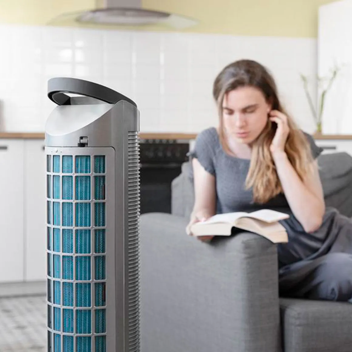 Climatizador evaporativo Cecotec EnergySilence 2000 Cool Tower Smart 60W 2L gris