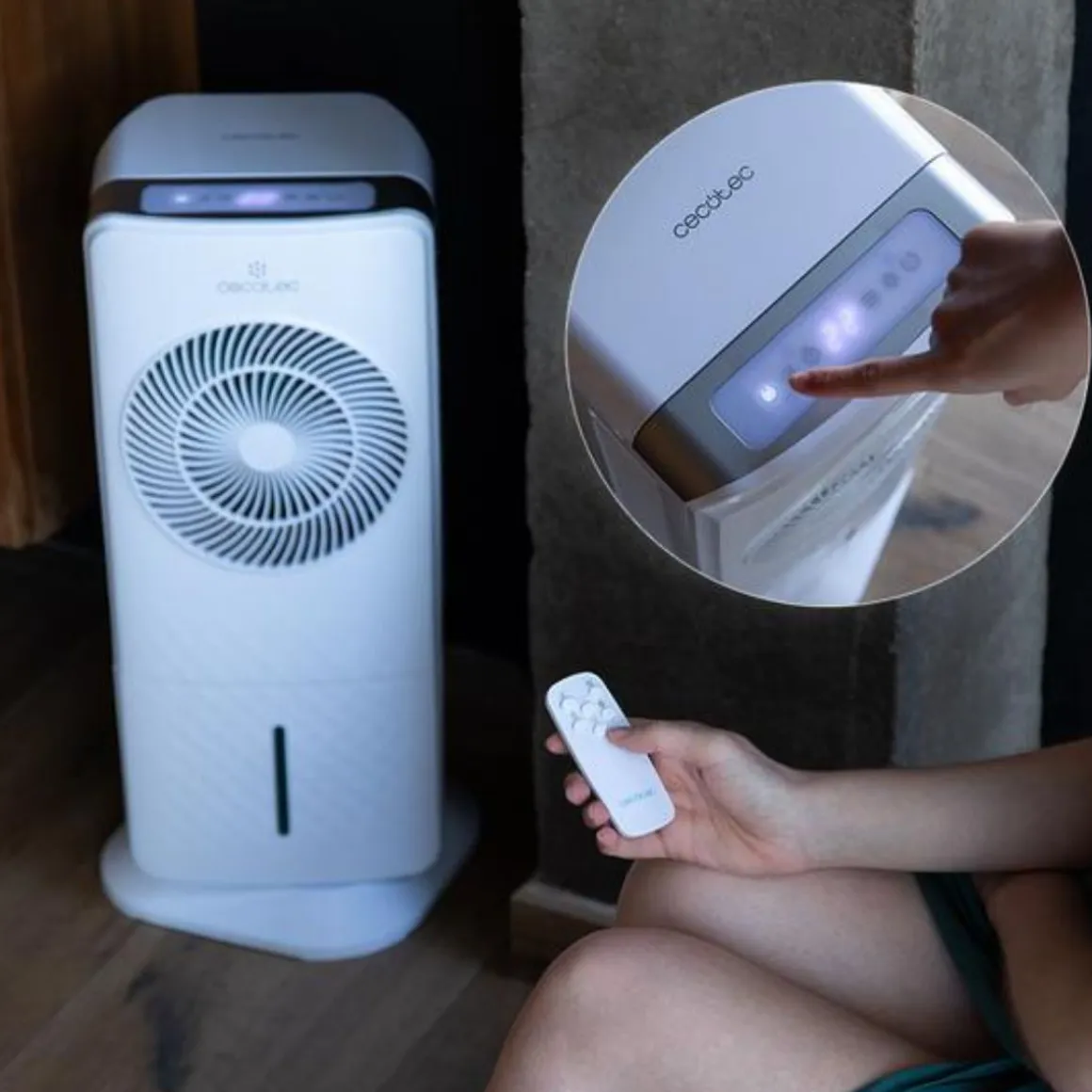 Climatizador evaporativo Cecotec EnergySilence 3500 Cool Compact Smart 65W 3,5L blanco