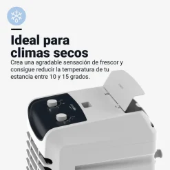 Climatizador evaporativo Universal Blue Izamal 8025W 25L 3 velocidades blanco
