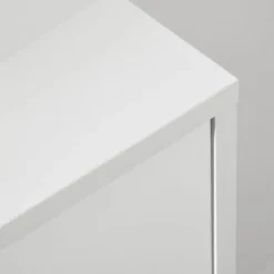 Cómoda Dominica Homcom 3 cajones blanco 80x80x30 cm