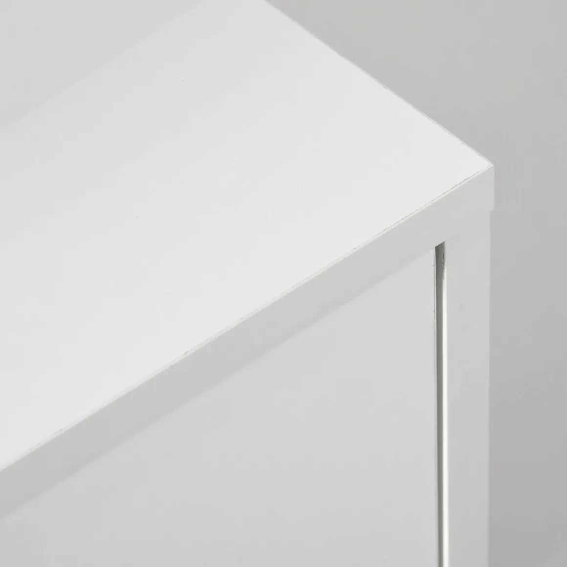 Cómoda Dominica Homcom 3 cajones blanco 80x80x30 cm
