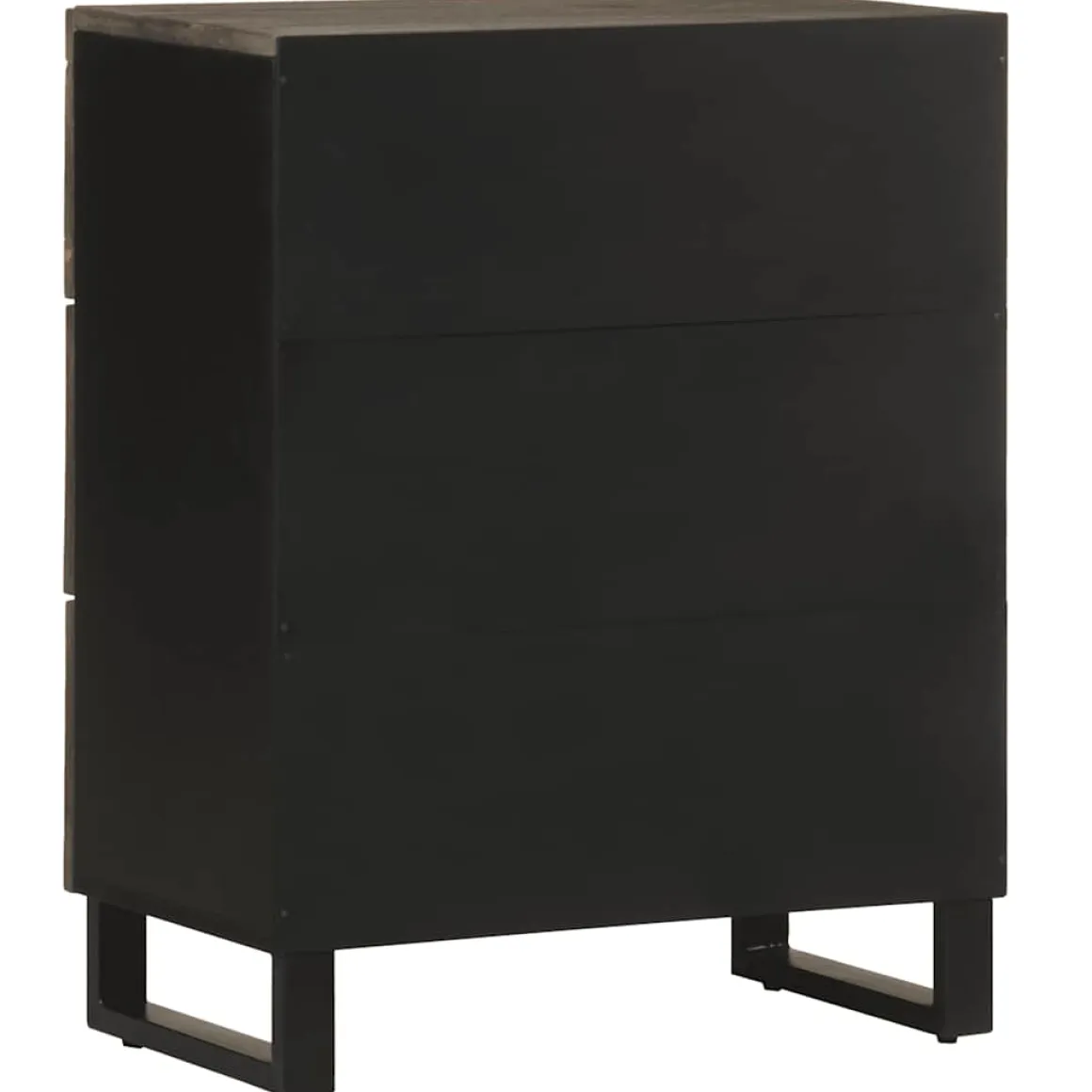 Cómoda Terma 3 cajones marrón oscuro 75x60x33 cm