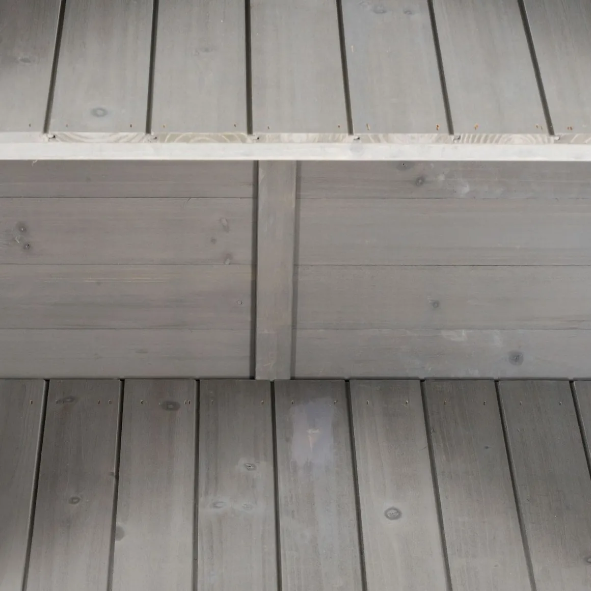 Cobertizo de jardín Jack Outsunny 2 puertas + 2 estantes interiores gris 96,5x87x46,5 cm