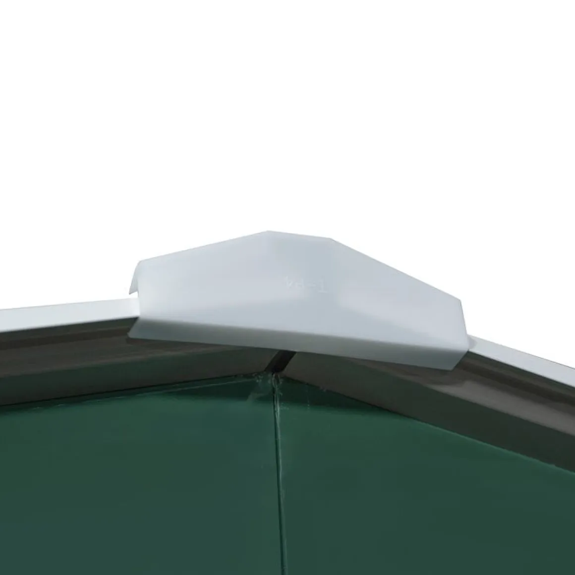 Cobertizo de jardín Outsunny puertas correderas verde 200x340x386 cm
