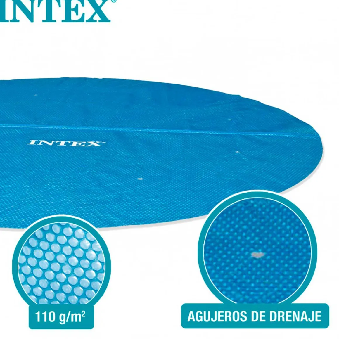 Cobertor circular Intex para piscinas Easy Set/Metal Frame azul Ø366 cm