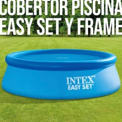 Cobertor circular Intex para piscinas Easy Set/Metal Frame azul Ø488 cm