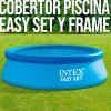 Cobertor circular Intex para piscinas Easy Set/Metal Frame azul Ø305 cm