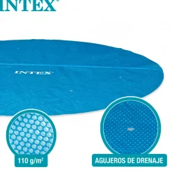 Cobertor circular Intex para piscinas Easy Set/Metal Frame azul Ø305 cm