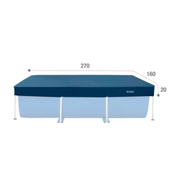 Cobertor Intex para piscinas rectangulares 20x270x160 cm