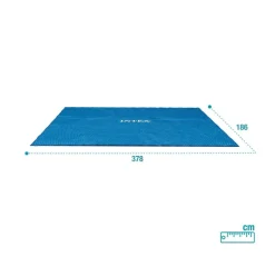 Cobertor rectangular Intex para piscinas Metal Frame azul 378x186 cm