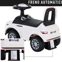 Coche correpasillos Homcom para bebé 12-36 meses blanco 41,5x62x28 cm