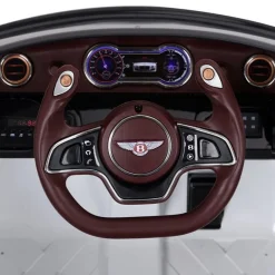 Coche eléctrico 2 modos de control con música +3 años 108x60x43 cm blanco