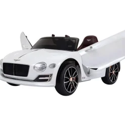 Coche eléctrico 2 modos de control con música +3 años 108x60x43 cm blanco
